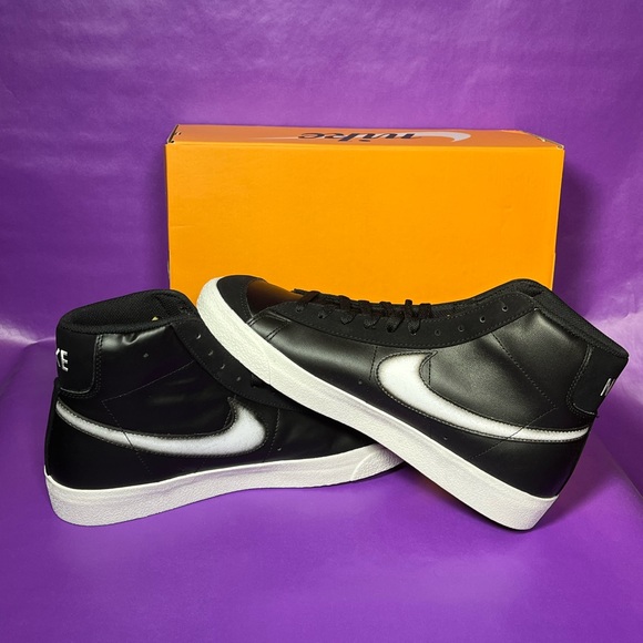 🆕 Nike Blazer ‘77 Mid Vintage Various Sizes Black/White Casual Sneaker 👟 - Picture 6 of 6
